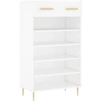 VidaXL Schuhschrank Weiß 60x35x105 cm Holzwerkstoff vidaXL