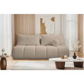 kaiser möbel Schlafsofa Beige, Holz, Rechteckig, 207x91x103 cm, Wohnzimmer, Sofas & Couches, Schlafsofas