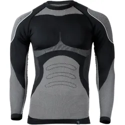 Funktionsunterhemd Herren | Thermounterhemd 'Python' | Seamless | Schwarz XL