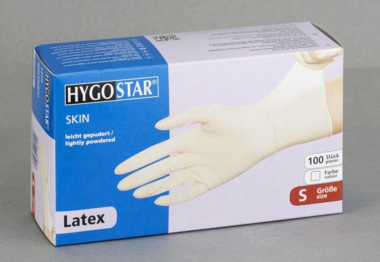 HYGOSTAR Einmalhandschuhe SKIN S weiß