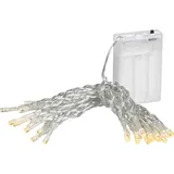 LINDER EXCLUSIV Lex Light LED Lichterkette Batterie Timer 2,85m 20 LEDs warmweiß Innen - Transparent