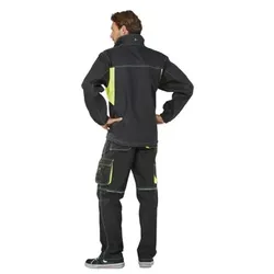 Wetter- und Kälteschutz-Softshelljacke Basalt Neon 6290 anthrazit/gelb, Gr. XXL - gelb - XXL