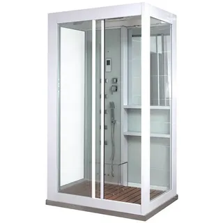 Home Deluxe White Luxory XL Dampfdusche 120 x 90 cm