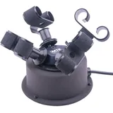 MTE Bewegungstechnik Uhrenbeweger (WTS 4 Anthrazit) bis zu 4 Uhren – Elektronisch gesteuerte Rotation und Pausen – Uhrenbeweger für Automatikuhren – leiser Watch Winder – Made in Germany