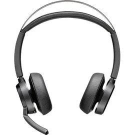 Poly Voyager Focus 2 USB-C-C Headset Bluetooth® Stereo Schwarz Noise Cancelling Headset Computer