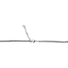 Adelia's Kordelkette Unisex Edelstahl Silber 60 cm