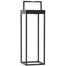 LUCANDE Solarleuchte Aluminium 58,3 cm inkl. 1 x 2,2 W LED schwarz