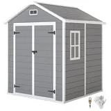 Gerätehaus 2,4M2 Gartenhaus Mit Satteldach 182 X 151 X 219/181 Cm Geräteschuppen