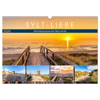 Calvendo SYLT-LIEBE Atemberaubende Momente (Wandkalender 2026 DIN A3 quer),
