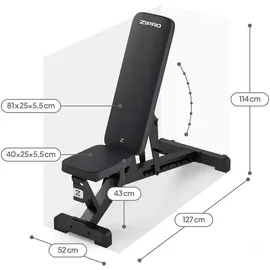 Zipro Hantelbank Zipro Pumpiron Schwarz