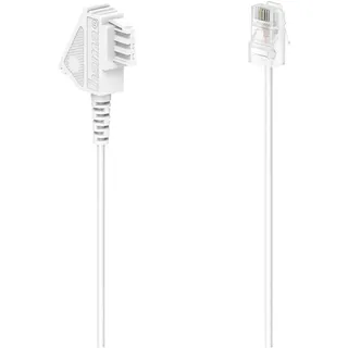 Hama DSL Anschlusskabel [1x TAE-F-Stecker - 1x RJ45-Stecker 8p2c] 10m Weiß