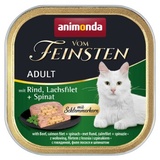 Animonda Vom Feinsten Adult mit Schlemmerkern Rind, Lachsfilet & Spinat