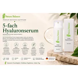 Natura Balance 5 fach Hyaluron Hyaluronsäure Serum Gel 50 ml