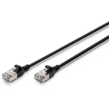 Digitus DK-1632-A-015S-BL RJ45 Patchkabel CAT 6a F/FTP 1.5 m Schwarz Farbcodiert, Geschirmt, mehrdrähtig, mit Knickschutztülle 1 St.