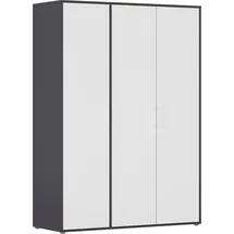 Rauch Wäscheschrank VOYAGER 140 x 194 x 53 cm Grau/Weiß