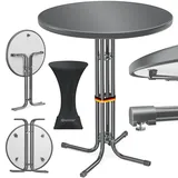 Kesser Stehtisch klappbar Ø80 cm Anthrazit