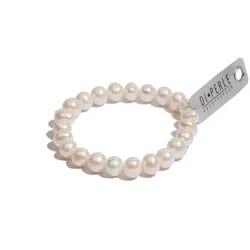 Perlenarmband ADELIA ́S "Damen Perlenschmuck Süsswasser Perlen Armband ( 19 cm )", weiß, Armbänder, Damen, 19, Damen Perlenschmuck