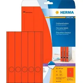 Herma Ordneretiketten 5132 Rot 38 x 297 mm 20 Blatt 100 St.