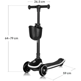 lionelo - Kinderroller MEY 3xAAA Black Onyx - Schwarz