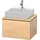 Duravit L-Cube 62x47,7cm, med. Ei, f Konsole, 1 Auszug