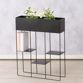 Boltze Modernes Regal aus Metall mit 3 Regalb√∂den und Blumenkasten (indoor) von Boltze zum Top Preis
