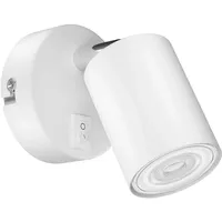 Ledscom.de Wandspot WAIKA, einflammig, mit Schalter, GU10, weiß matt,