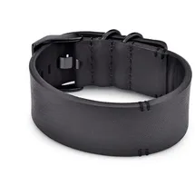 FYNCH-HATTON The Wide Leather Armband schwarz 27 cm