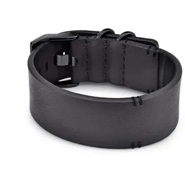 FYNCH-HATTON The Wide Leather Armband schwarz 27 cm