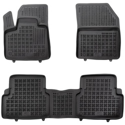 AZUGA Auto-Fußmatten Hohe Gummi-Fußmatten passend für Citroen C5 Aircross ab 2017, für Citroen C5 Aircross SUV schwarz