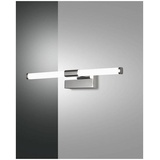 Fabas Luce LED Spiegelleuchte Ago 1x8W, Metall- und Methacrylat verchromt
