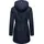 Ragwear Damen, Wintermantel Warmer Parka lang wasserdicht mit Abnehmbarer Kapuze Dakkota Navy Gr. M - M