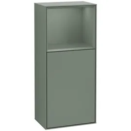 Villeroy & Boch Finion Seitenschrank F51, F510GMGM 41,8x93,6x27cm, rechts, Regal oben Olive Matt, Lacquer