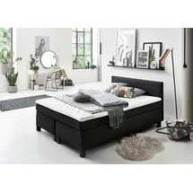 SUN GARDEN BX 1480 Philly Boxspringbett Holzwerkstoff/Stoff mit Federkernmatratze - Grau