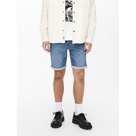 Only & Sons Jeansshorts in Blau