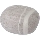 myfelt Béla - Filz Kieselstein, Meditationskissen, Yogakissen, Dekokissen, Pouf, beige rund - Größe M