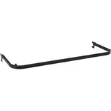 Konfektionsrahmen New York B100 x T35 x H3 cm schwarz, stabiler U-Rahmen zum Einhängen in Wandschienen, Garderobenstange für Textilien, Kleiderstange stabiles Stahlrohr, Ladenbausystem