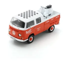 VW T2 DoKa Vintage Scooter Parts mit Vespa GS Modell von Schuco 1:43