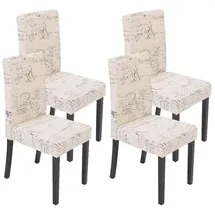 MCW Esszimmerstuhl Littau Textil creme 4er Set