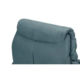 HIMOLLA Relaxsessel 4217 Leder 96 x 107 x 91 cm Blau mit Kopfteil