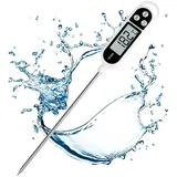 Bebusingoto Küchenthermometer, Digitalthermometer Mit Langer Sonde, Sofortablesende-kochthermometer, Fleischthermometer Für Lebensmittel, Fleisch, Öl, Milch, Wein, Grillgut Und Heißes Wasser
