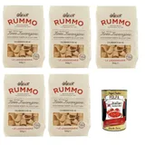 Rummo Le Leggendarie Calamarata No 141 Pasta Bronzezeichnung 5x500g+Polpa 400g