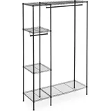 Relaxdays Kleiderständer schwarz Metall 120,0 x 180,0 cm