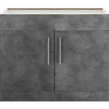 Wiho Küchen Spülenschrank »Cali«, 100 cm breit, ohne Arbeitsplatte, Front und korpus: betonfarben, , 76477602-0 B/H/T: 100 cm x 82 cm, x 57 cm