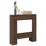 vidaXL Kaminumrandung Braun Eichen-Optik 81x18x82 Cm Holzwerkstoff