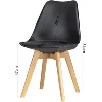 Jana Esszimmerstuhl schwarz Holz, Sara