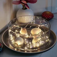 MARELIDA LED Drahtlichterkette - 40 warmweiße Micro LED -