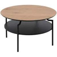 VCM ebuy24 Couchtisch Ø80 cm Schwarz.