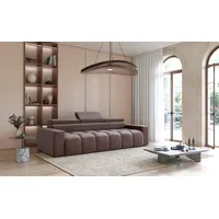 Fun Möbel Bigsofa Couchgarnitur DARCY Megasofa in Stoff Salvador Braun