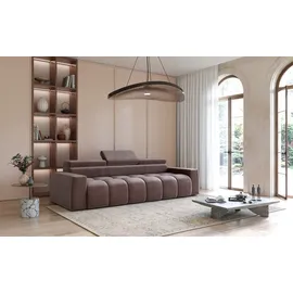 Fun Möbel Bigsofa Couchgarnitur DARCY Megasofa in Stoff Salvador Braun