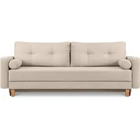 Konsimo Konsimo® 3-Sitzer-Schlafsofa, Creme, 220x80x100 cm, Wohnzimmer, Sofas &